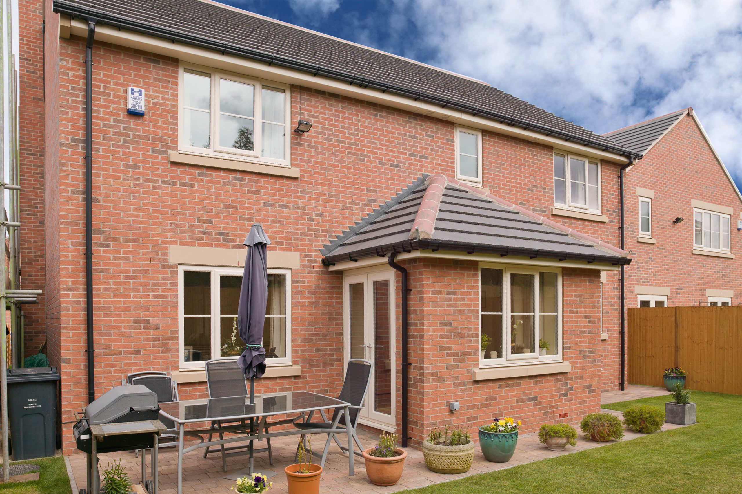 cream aluminium french doors pure windows